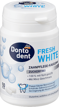 DontodentKaugummi, Fresh White mit Xylit, 50 St
