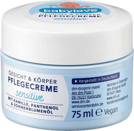 babyloveBaby Pflegecreme sensitive, 75 ml