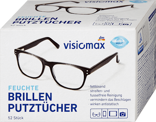 VISIOMAXBrillenputztücher, 52 St