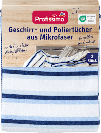 ProfissimoGeschirr- und Poliertücher aus Mikrofaser, 2 St