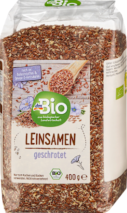 dmBioLeinsamen, geschrotet, 400 g