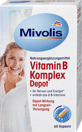 MivolisVitamin B Komplex Depot, Kapseln 60 St., 60 StNahrungsergänzungsmittel