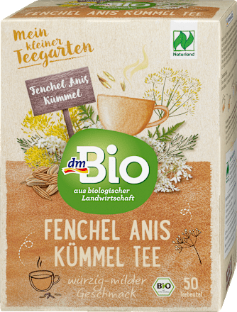 dmBioKräutertee Fenchel, Anis & Kümmel (50 Beutel), 100 g