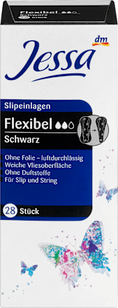 JessaSlipeinlagen Flexibel Schwarz, 28 St