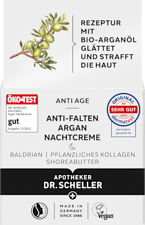 GRÜN Bio Anti-Falten Nachtcreme Mit Oliven- & Arganöl – Regenerierende Pflege Für Reife Haut, 50 Ml