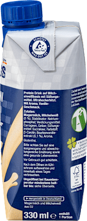 Sportness Proteindrink Vanille Geschmack, trinkfertig, 330 ml dauerhaft ...