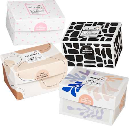 ebelinWattestäbchen Motiv-Box, 300 St