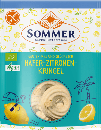 SOMMERKekse, Hafer-Zitronen- Kringel, glutenfrei, 100 g
