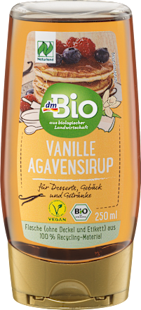 dmBioAgavensirup Vanille, vegan, 250 ml