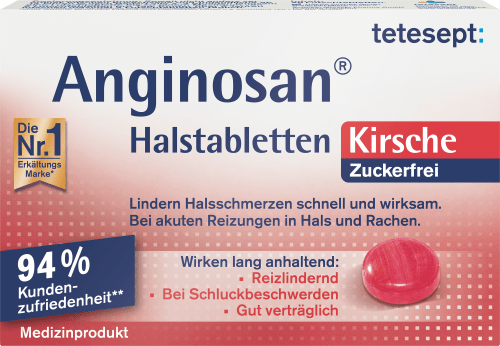teteseptAnginosan Halstabletten Kirsche zuckerfrei, 20 StMedizinprodukt