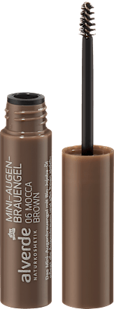 alverde NATURKOSMETIKAugenbrauengel Mini 06 Mocca Brown, 1,8 ml