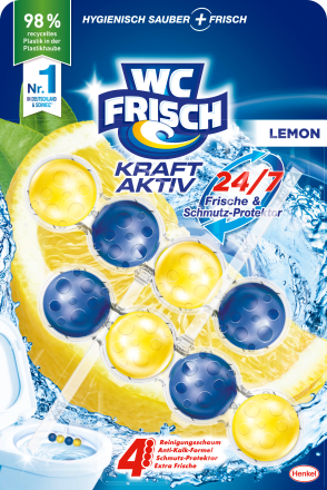 WC-FrischWC-Stein Kraft Aktiv Lemon, 2 St