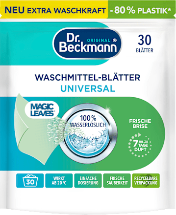 Dr. BeckmannWaschmittel Blätter Vollwaschmittel universal, 30 Wl