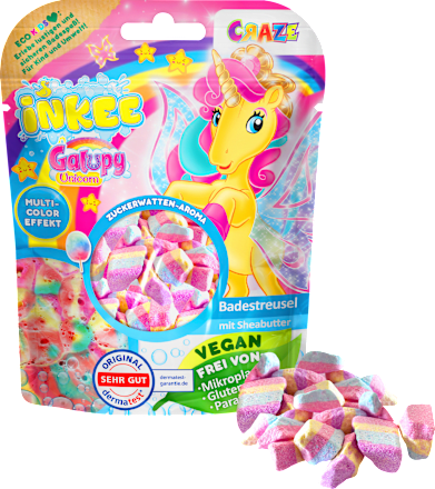 CRAZEKinder Badezusatz, Badestreusel, 100 g