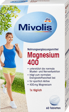 MivolisMagnesium 400 Tabletten 60 St, 48 gNahrungsergänzungsmittel