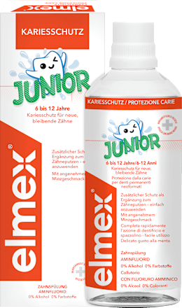 elmexMundspülung Kariesschutz Junior, 6-12 Jahren, 400 ml
