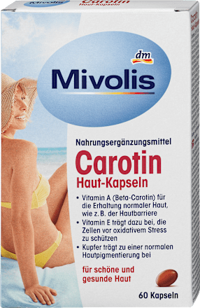 MivolisCarotin Haut-Kapseln 60 St., 60 StNahrungsergänzungsmittel