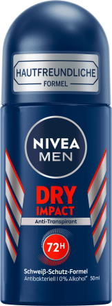 NIVEA MENAntitranspirant Deo Roll-on Dry Impact, 50 ml