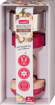 ProfissimoKeksstempel Schneeflocke, Elch, Geschenk, 3 St
