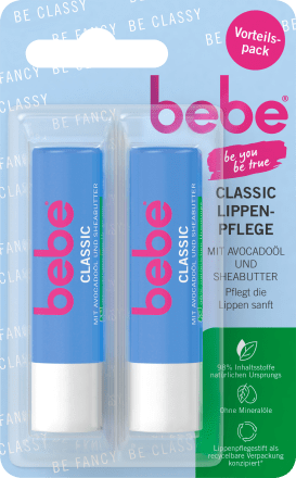 bebeLippenpflege Classic Doppelpack (2 x 4,9g), 9,8 g