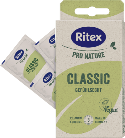 RitexKondome Pro Nature Classic, Breite 53mm, 8 StMedizinprodukt