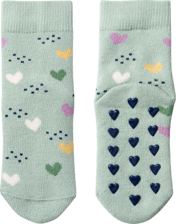 ALANAABS Socken mit Herz-Muster, grün, Gr. 23/26, 1 St
