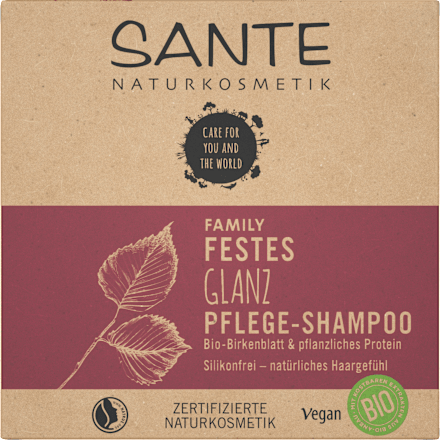 SANTE NATURKOSMETIKFestes Shampoo Glanz Bio-Birkenblatt & Pflanzliches Protein, 60 g