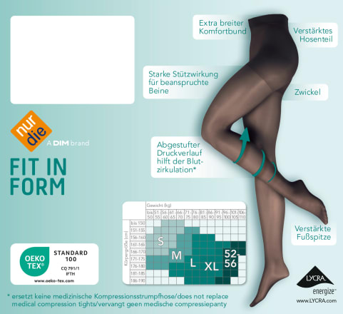 Nur die fit in form strumpfhose clearance