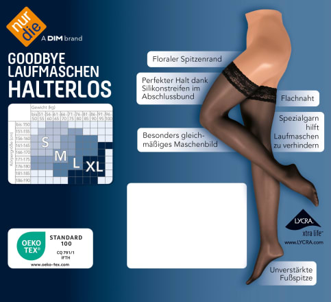 Halterlose strümpfe schwarz dm clearance