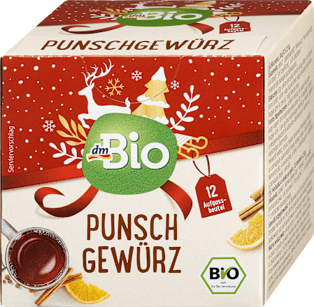 dmBioPunschgewürz Tee (12 Beutel), 30 g