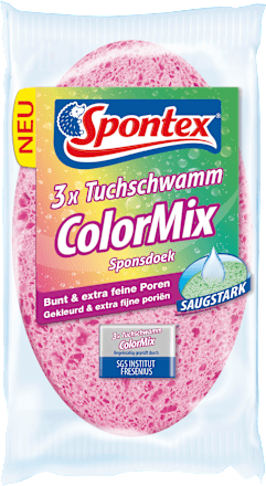 SpontexTuchschwamm Color Mix, 3 St