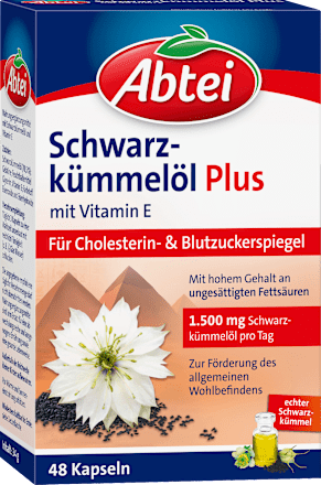 AbteiSchwarzkümmelöl Plus Kapseln 48 St., 34 gNahrungsergänzungsmittel