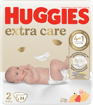 HuggiesWindeln Newborn extra care Gr. 2 (2-5kg) Disney, 24 St