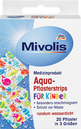 MivolisAqua-Pflasterstrips für Kinder, 20 StMedizinprodukt