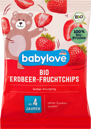 babyloveKindersnack Erdbeer-Fruchtchips ab 4 Jahren, 12 gFolgenahrung