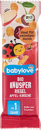babyloveKnusperriegel Apfel-Kirsch ab 1 Jahr, 25 gBeikost