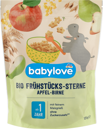 babyloveKindermüsli Apfel-Birnen-Sterne, ab 1 Jahr, 125 gBeikost