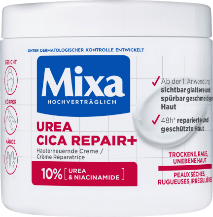 MixaPflegecreme 10% Urea Cica Repair, 400 ml