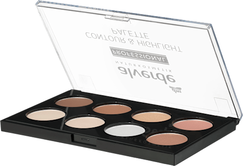 alverde NATURKOSMETIKContour & Highlight Palette Professional, 8 g