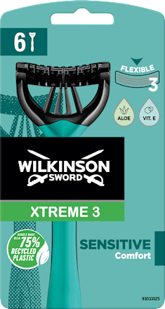 WILKINSON SWORDEinwegrasierer, Xtreme 3 Sensitive Comfort Flexible, 6 St