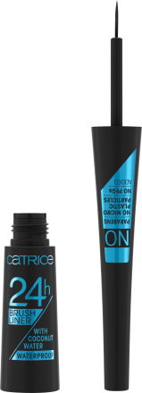 Eyeliner 24h Brush Liner Waterproof 010 Ultra Black, 3 ml