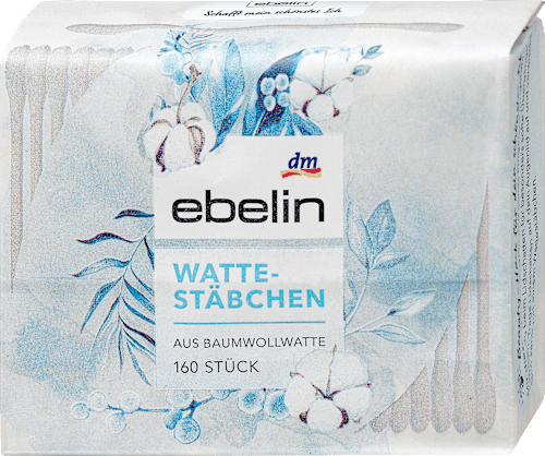 ebelinWattestäbchen Nachfüllpack, 160 St