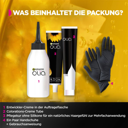 Garnier Olia Haarfarbe 5.0 Mittelbraun – Ammoniafrei, Mit Natürlichen Blütenölen Für Intensive Farbe Und Glanz