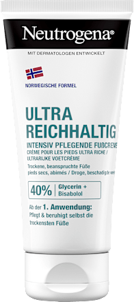 NeutrogenaFußcreme mit 40% Glycerin, ultra reichhaltig trockene Haut, 100 ml