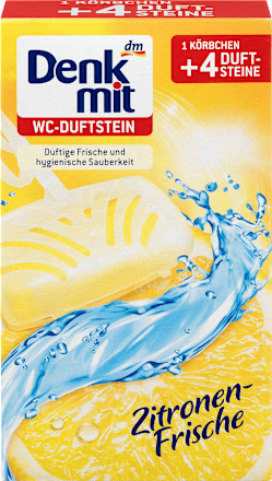 DenkmitWC-Stein Zitronen-Frische, 4 St