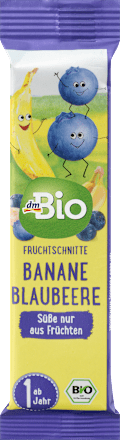 dmBioFruchtriegel Banane-Blaubeere ab 1 Jahr, 25 gBeikost