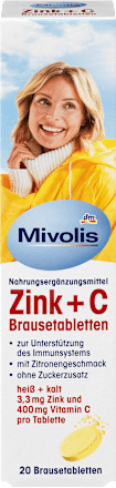 MivolisZink + C Brausetabletten 20 St., 82 gNahrungsergänzungsmittel
