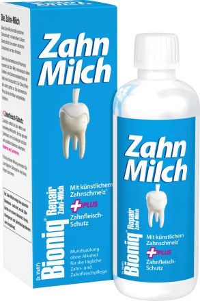 Bioniq®Mundspülung Repair Zahnmilch, fluoridfrei, 400 ml