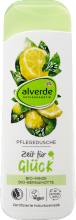 alverde NATURKOSMETIKDuschgel Zeit für Glück Minze, Bergamotte, 250 ml