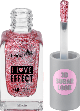 trend !t upNagellack Effect 060 Pinke Glitter, 8 ml